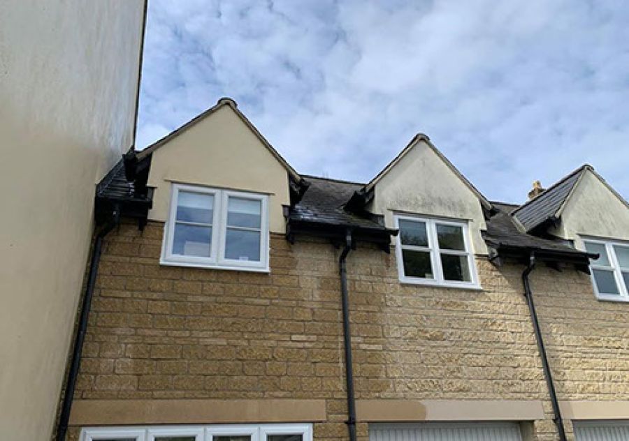 Recent Render Cleaning In Stroud Greenway Softwashing